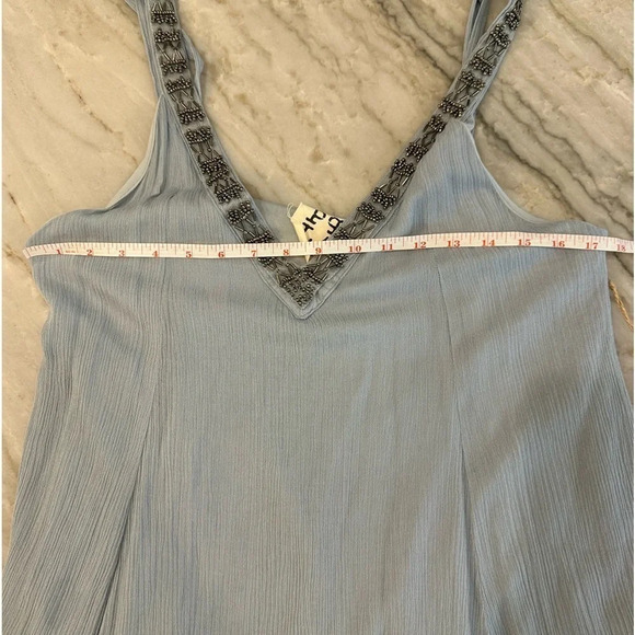 NWT PPLA Xia Light Blue Beaded Swing Dress Women’s size small - Picture 12 of 14